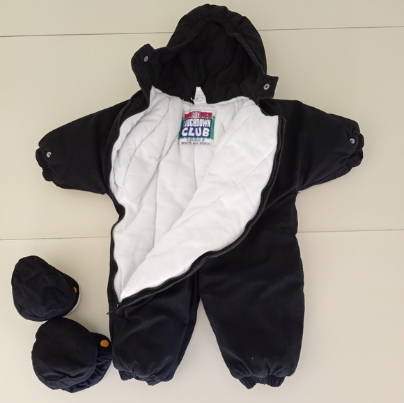 Pittsburgh Steelers Infant Baby Snowsuit Bodysuit Size 6/9 Months - Picture 5 of 16